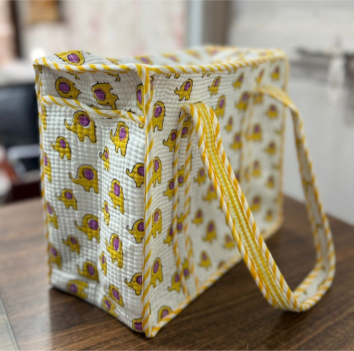 Kids Yellow Elly Mini Tote Bag