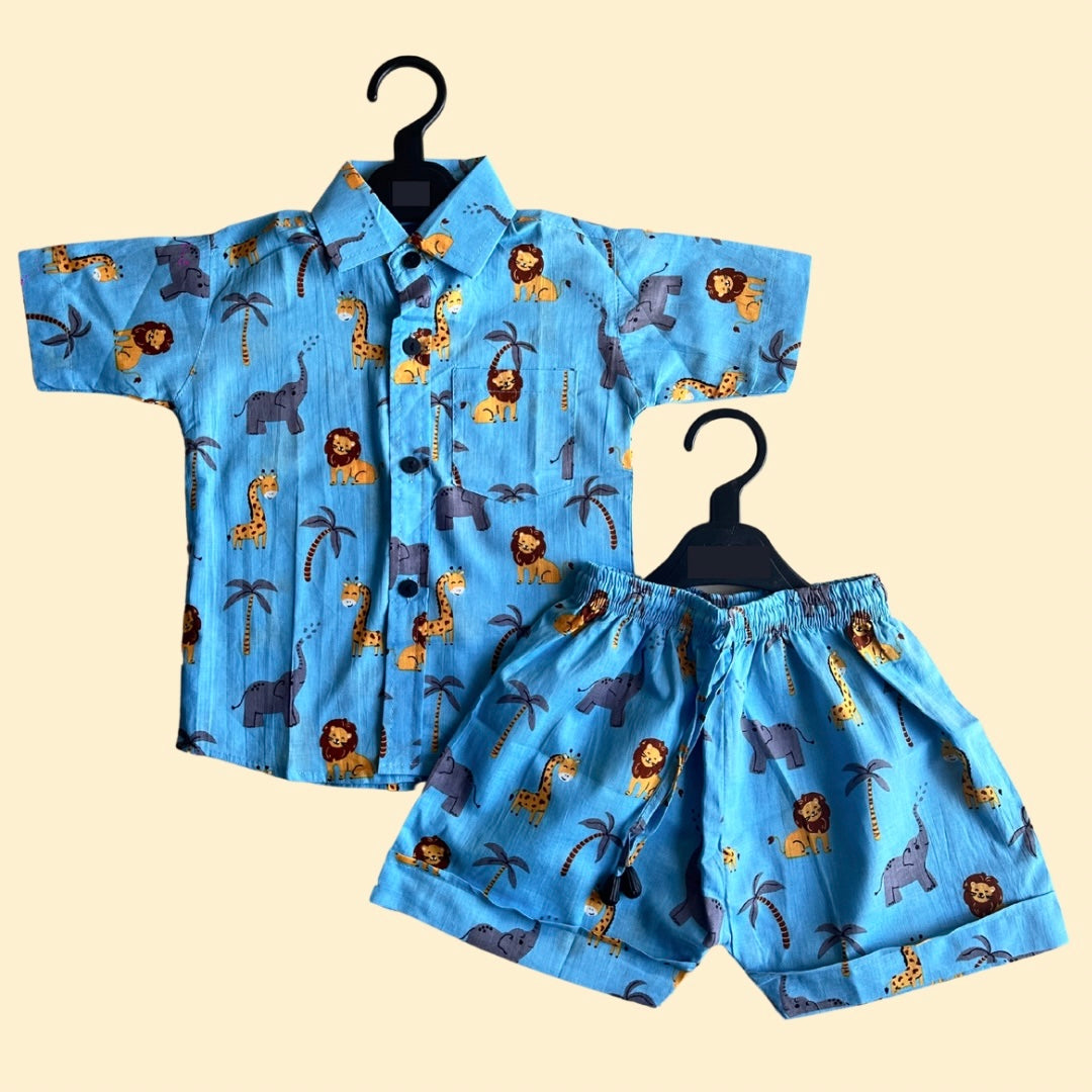 Boys Blue Lion Co-ord Set