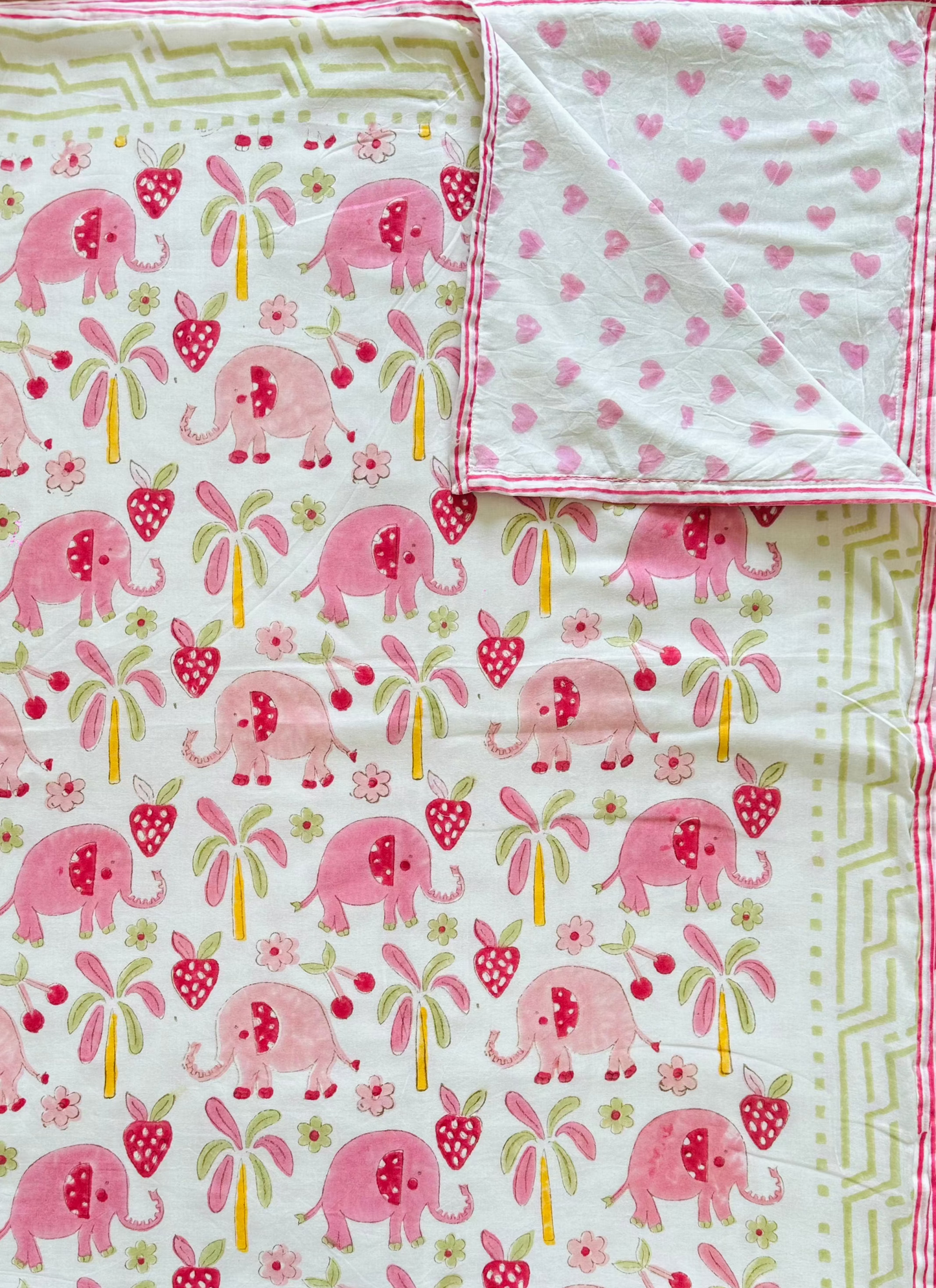 Kids Pink Elephant Dohar