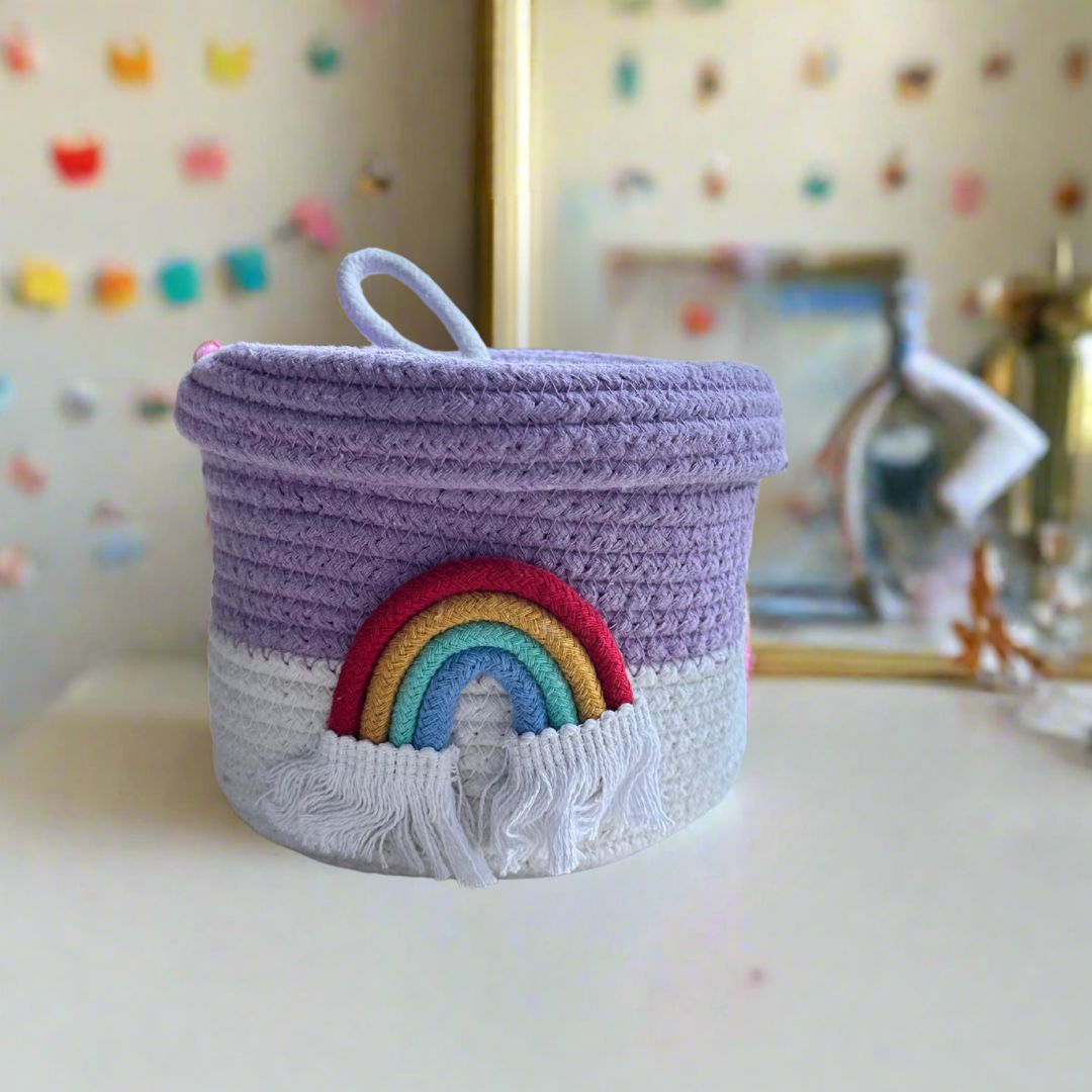 Mini Purple Rainbow Basket