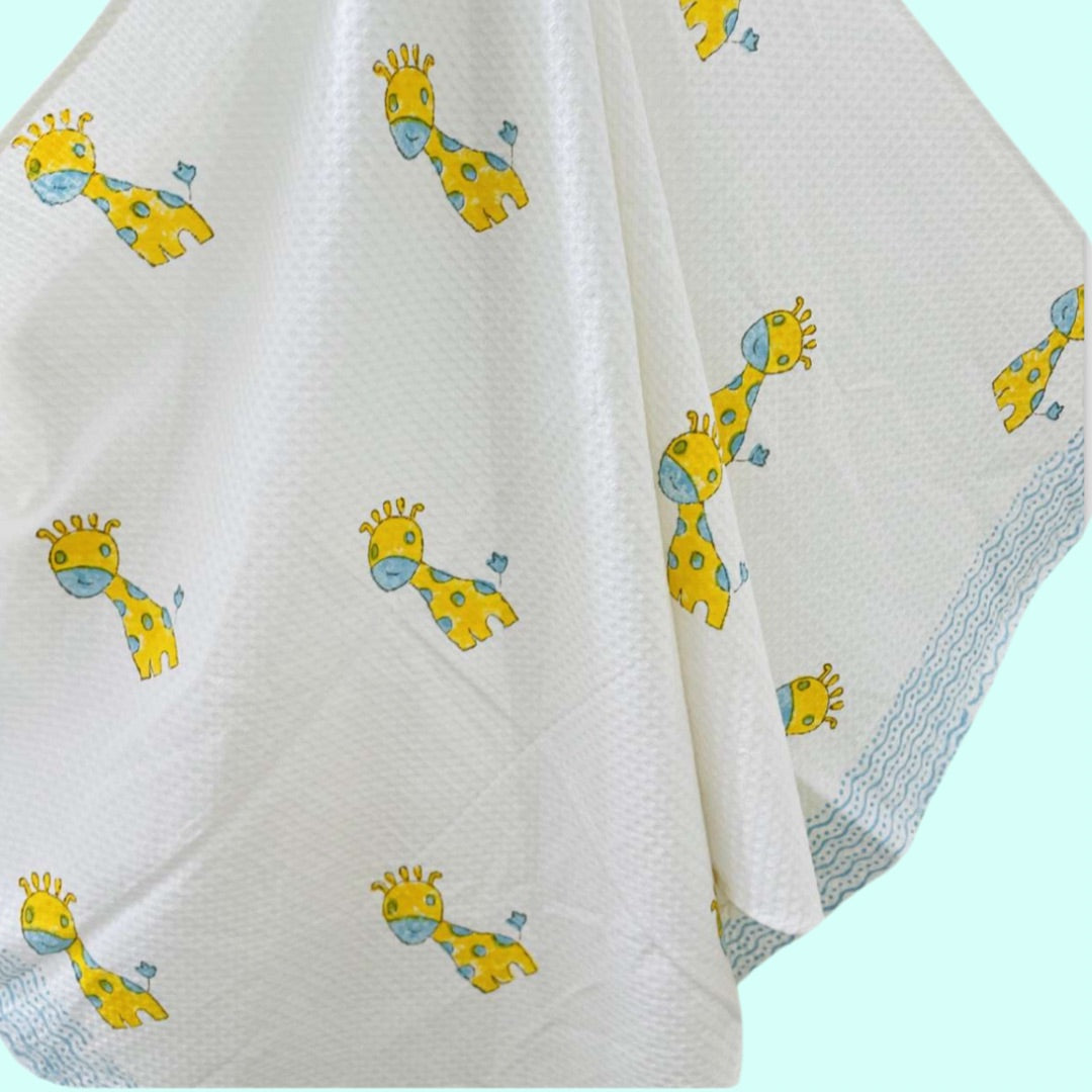 Kids Yellow Giraffe Towel