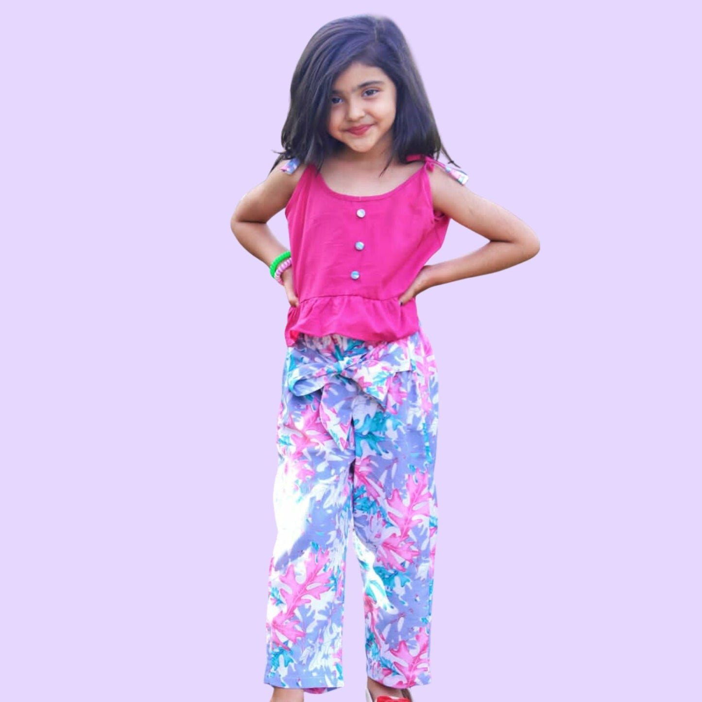 Girls Pink Summer Set