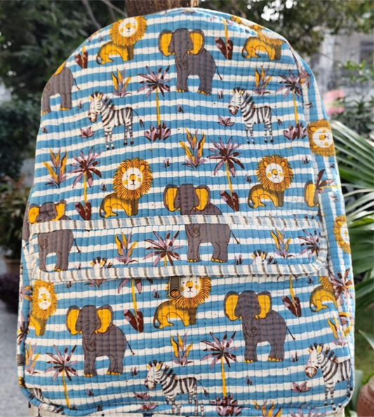 Blue Jungle Backpack