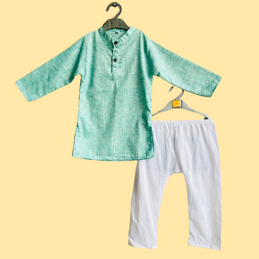 Boys Blue Kurta Pyjama Set
