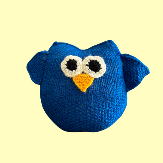 Olly the Blue Owl Crochet Toy