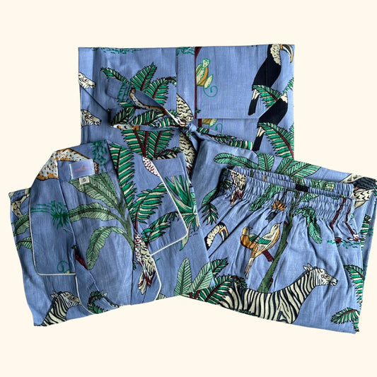 Women's Tropical Forest Half Sleeve Pyjama Set