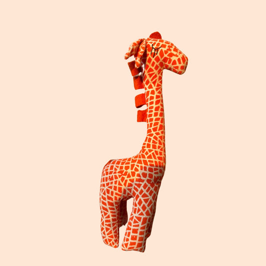 Orange Giraffe Fabric Toy