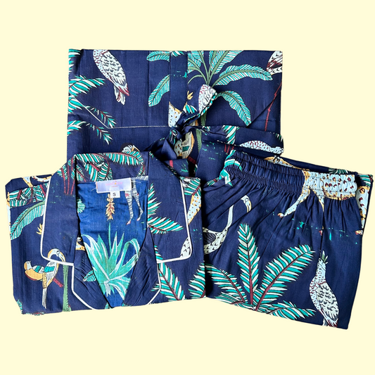 Women's Tropical Forest Half Sleeve Pyjama Set