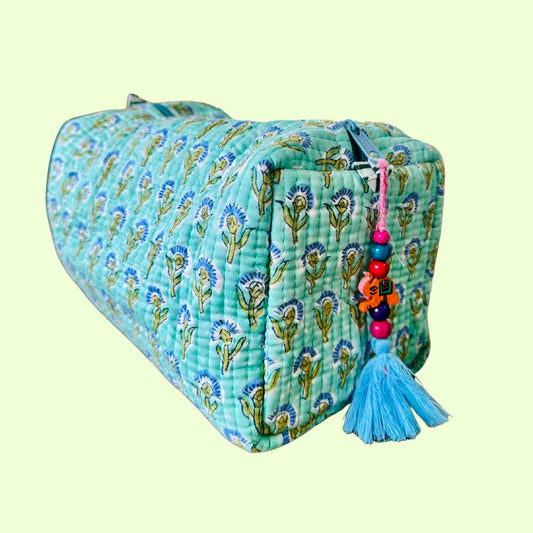 Blue Floret Utility Pouch